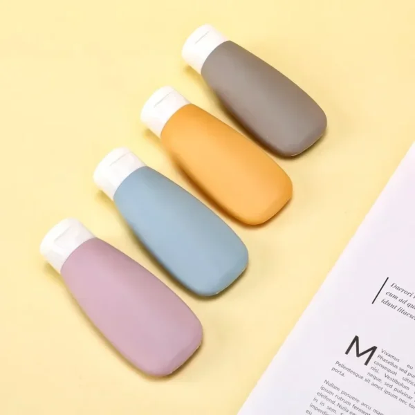 60ml Flexible Tube Compression Split Bottle Portable Travel Milk Hand Sanitizer Bath Gel Skincare Products Split Bottle Set 3