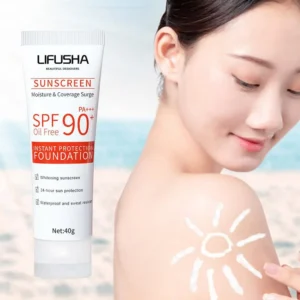 Sunscreen For LIFUSHA Orange Face Cream Waterproof Facial Skincare Products Whitening Facial Sun Protection C1L7 1